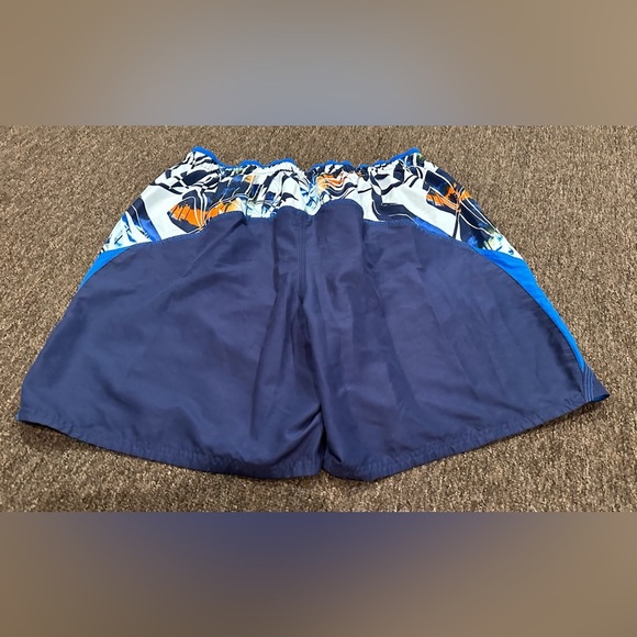 EUC Men’s XXL Nike Swim trunks lined board shorts bottoms blue Hawaiian elastic - Picture 5 of 5